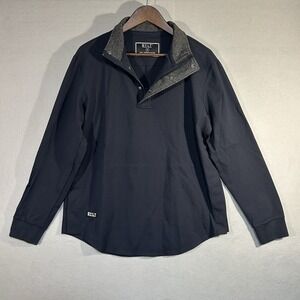 BYLT Jacket Mens M 1/4 Zip Elite Fairway Pullover Golf Magnetic Button Nylon